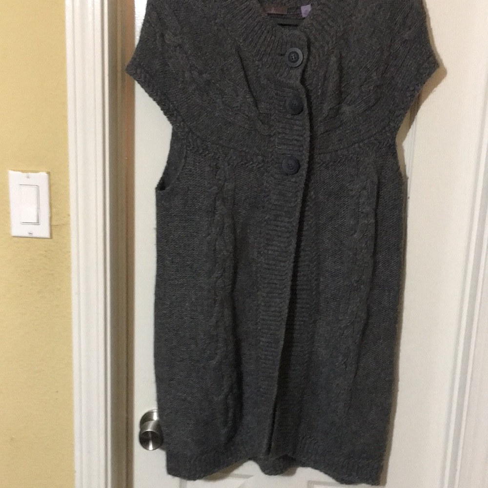 Zara Olive Green Hooded Poncho - Picture 7 of 8